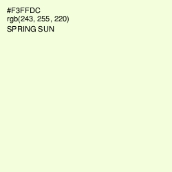 #F3FFDC - Spring Sun Color Image